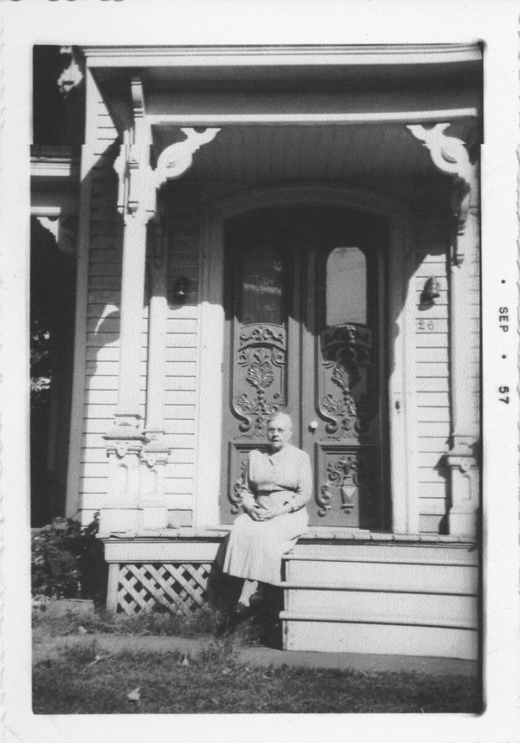 Sept 1957 at her sister, Anna's, home with the home address of 26 in Afton NY