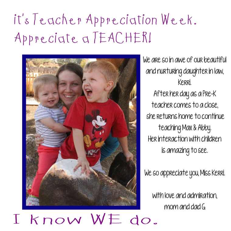 Kerri Teacher Appreciation 2014